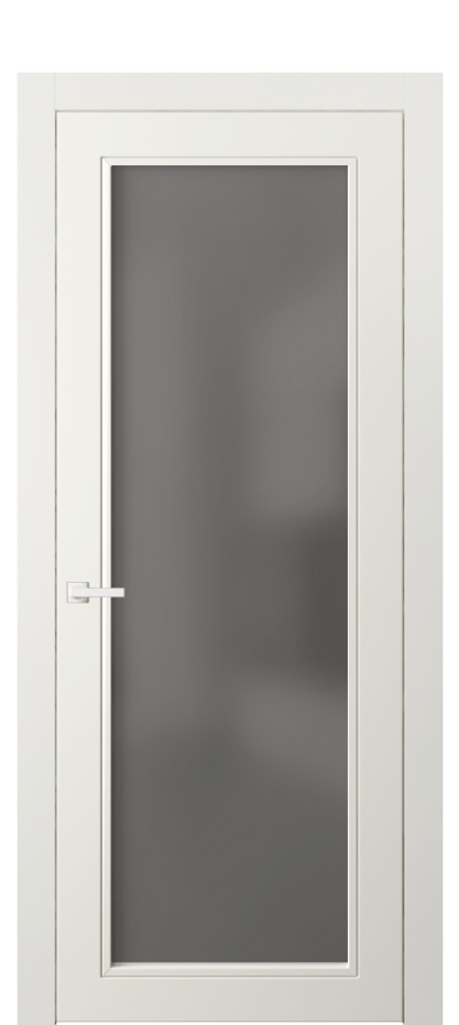 Межкомнатная дверь Neo Classic 8000 Матовый жемчужный Сатинированное серое стекло, триплекс Цена 403010 AMD | Volhovec