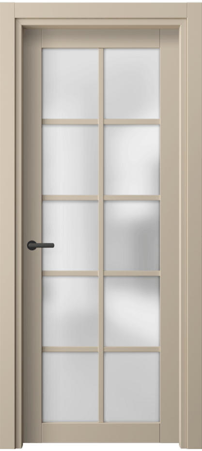 Межкомнатная дверь Neo 2106 ПЭТ светло-бежевый Сатинированное стекло Цена 28639 ₽ | Volhovec