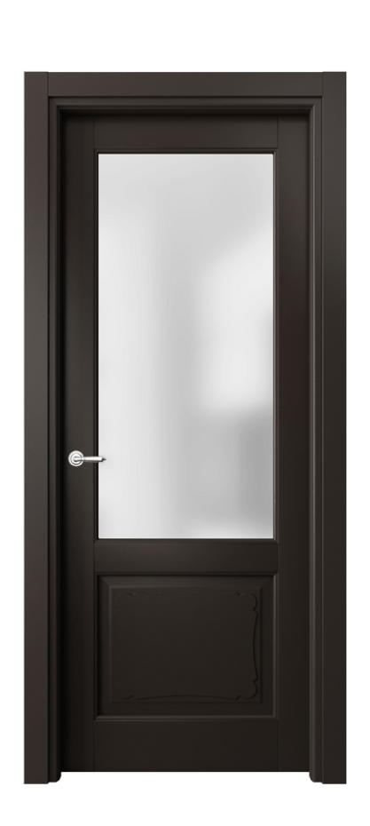 Межкомнатная дверь Toscana Elegante 6322 Бук антрацит Сатинированное стекло Цена 97399 ₽ | Volhovec