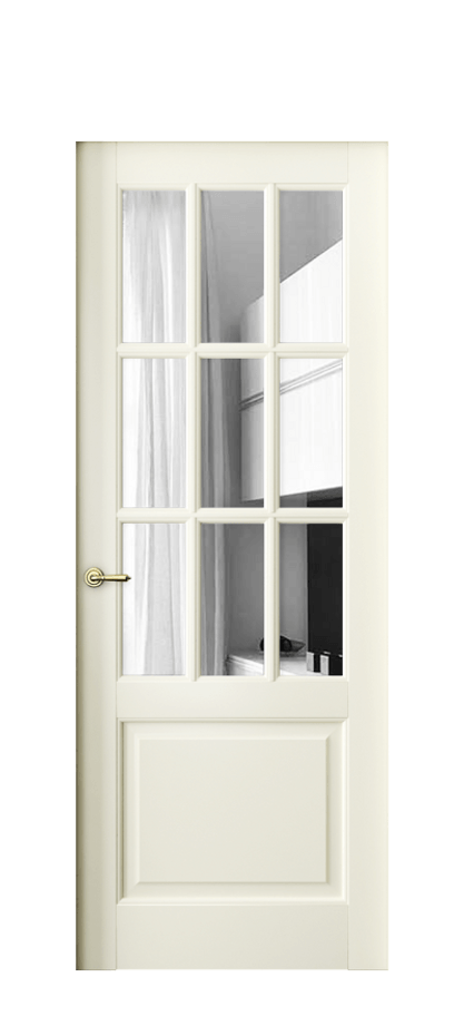 Межкомнатная дверь Тоскана Грильято 6312 Бук молочно-белый Двустороннее зеркало, триплекс Цена 117199 ₽ | Volhovec