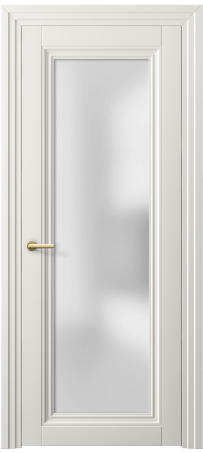 Межкомнатная дверь Центро 2502 ПЭТ белоснежный Сатинированное стекло Цена 59990 сом | Volhovec