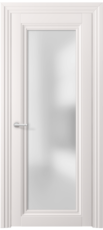 Межкомнатная дверь Центро 2502 ПЭТ кремово-серый Сатинированное стекло Цена 49440 ₽ | Volhovec