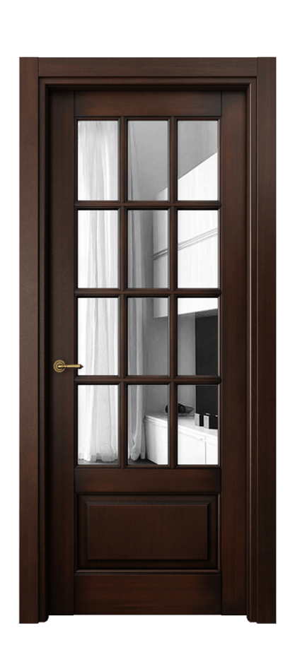 Межкомнатная дверь Toscana Grigliato 6313 Бук тёмный с патиной Двустороннее зеркало, триплекс Цена 107690 ₽ | Volhovec