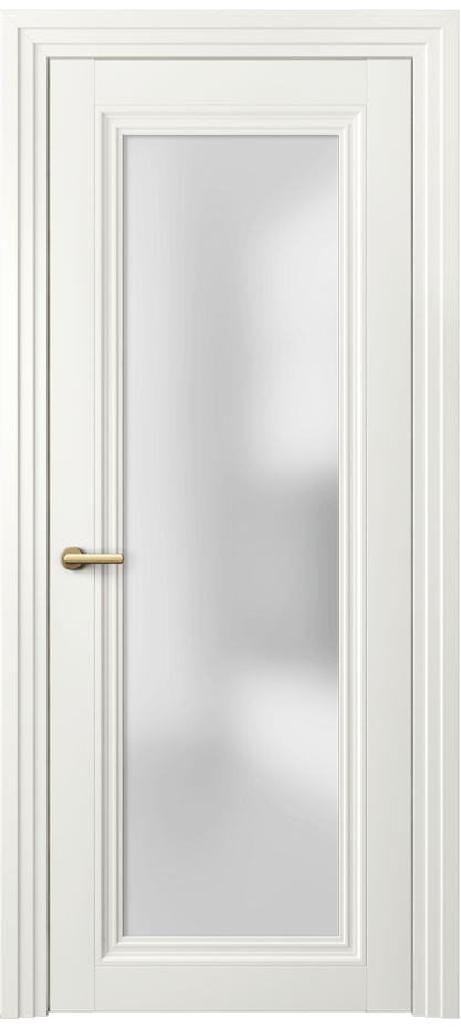 Межкомнатная дверь Центро 2502 Матовый жемчужный Сатинированное стекло Цена 82060 ₽ | Volhovec