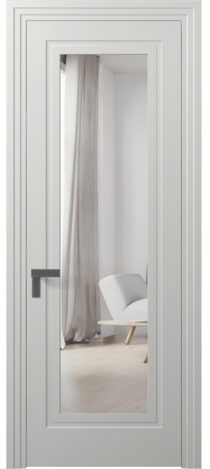 Дверь межкомнатная Rocca 8303 Матовый светло-серый Двустороннее зеркало, триплекс, 7 мм Каскадный компланарный наличник МССР Цена 62319 ₽ Наличники уже входят в базовый комплект. Фабрика дверей Волховец 8 (800) 551 43 19 Межкомнатная дверь Rocca 8303 Матовый светло-серый Двустороннее зеркало, триплекс, 7 мм Цена 62319 ₽ | Volhovec