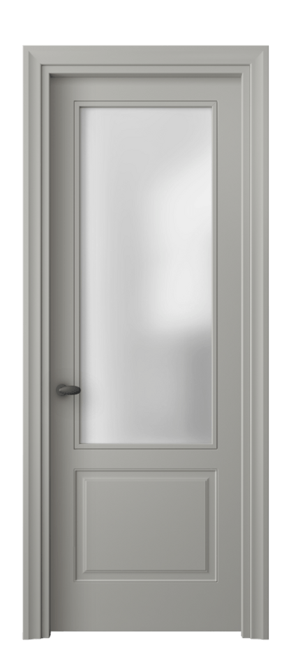 Дверь межкомнатная Esse 8552 Матовый нейтральный серый Сатинированное стекло Фигурный универсальный наличник МНСР Цена 52879 ₽ Наличники уже входят в базовый комплект. Фабрика дверей Волховец 8 (800) 551 43 19 Межкомнатная дверь Esse 8552 Матовый нейтральный серый Сатинированное стекло Цена 52879 ₽ | Volhovec