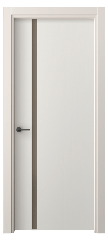 Межкомнатная дверь Фридом 4222 ПЭТ белоснежный Сатинированное бронзовое стекло, триплекс Цена 39720 ₽ | Volhovec