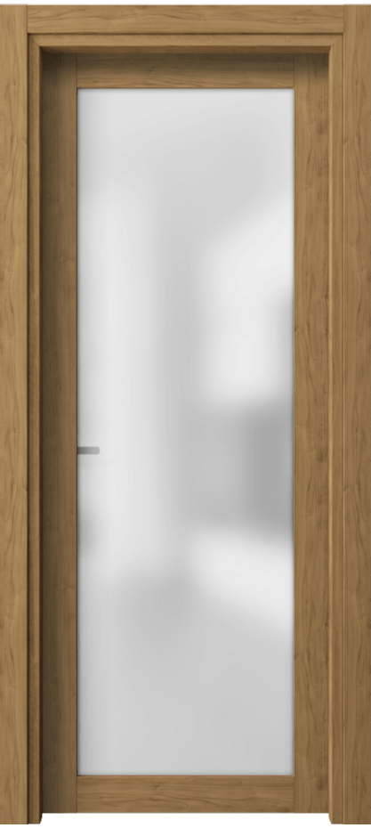 Межкомнатная дверь Neo 2102 Грецкий орех Сатинированное стекло Цена 21899 ₽ | Volhovec