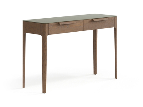 Мебель Консоль Piega 2 ящика. Цвет Дуб туманный матовый. Материал Массив дуба матовый. Коллекция Консоль Piega 2 ящика. Картинка.