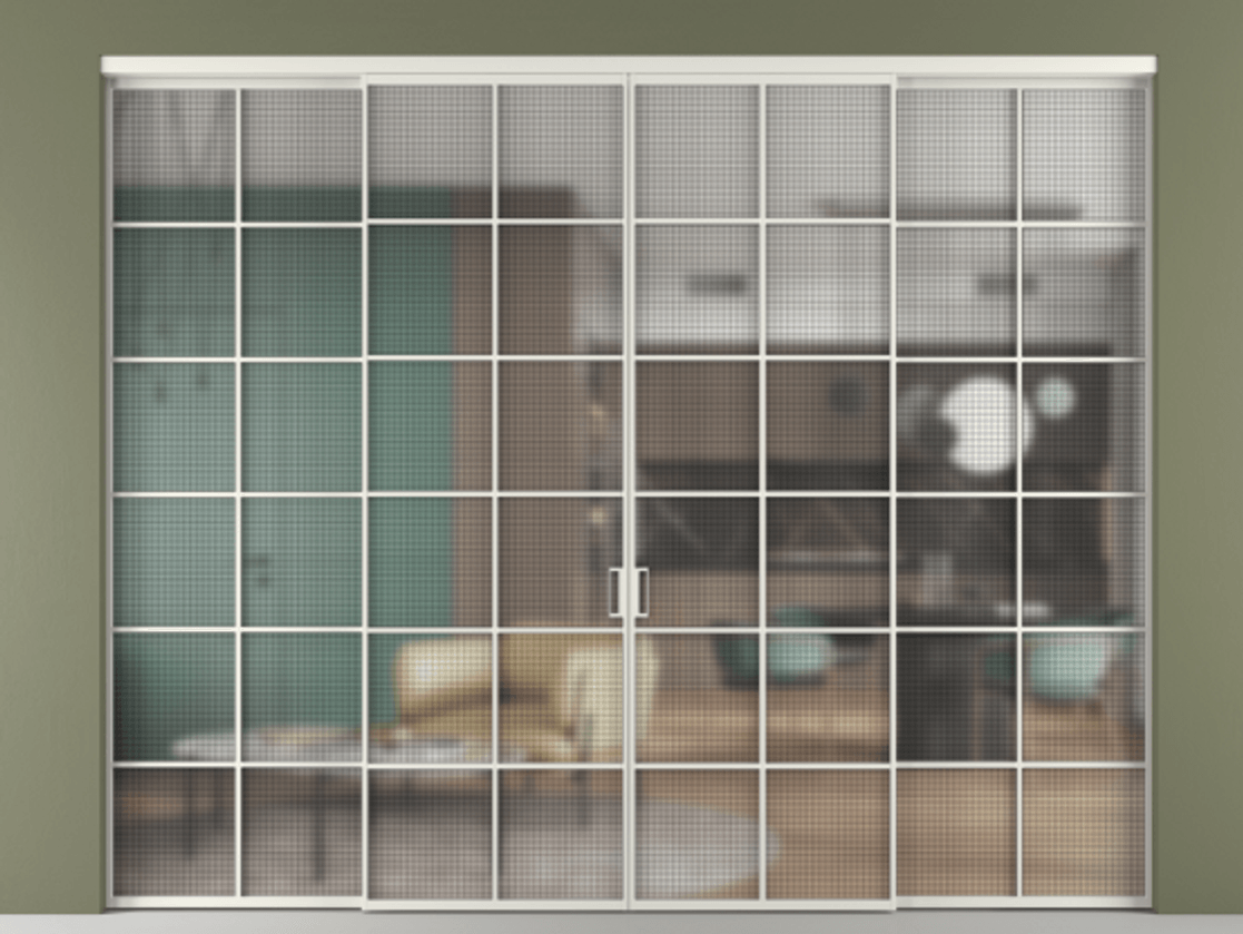 Перегородка Formato внутри проёма четырёхстворчатая #VENDORCODE# #FURNISH# #GLASS# Цена #PRICE# #CURRENCY#  | Volhovec