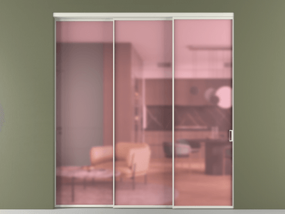 Алюминевая перегородка АЛПР 040.01_БЕЛ_САТ РОЗ_new. Цвет Алюминий Белый. Материал Алюминий. Коллекция Перегородка Formato внутри проёма телескопик синхро 2. Картинка.