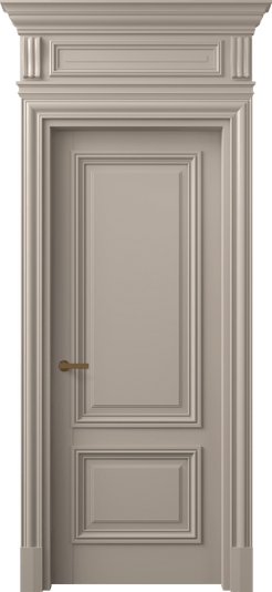 Дверь межкомнатная 7303 МБСК. Цвет Матовый бисквитный. Материал Гладкая эмаль. Коллекция Антик. Картинка.