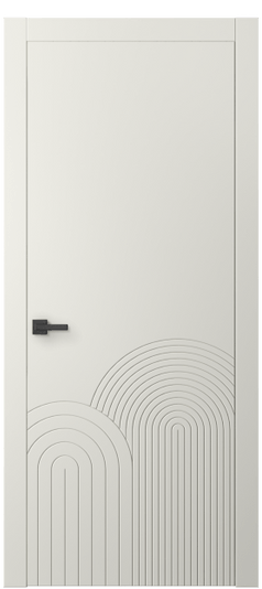 Дверь межкомнатная 8059 МЖМ. Цвет Матовый жемчужный. Материал Гладкая эмаль. Коллекция Linea. Картинка.