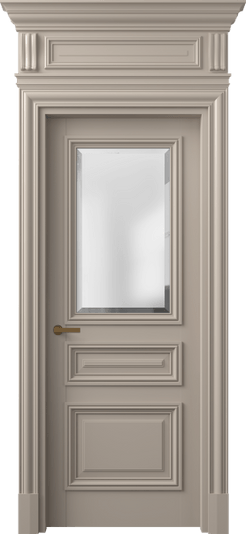Дверь межкомнатная 7304 МБСК САТ-Ф. Цвет Матовый бисквитный. Материал Гладкая эмаль. Коллекция Антик. Картинка.
