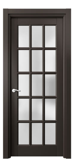 Дверь межкомнатная 0708 МАН САТ. Цвет Матовый антрацит. Материал Гладкая эмаль. Коллекция Лигнум. Картинка.