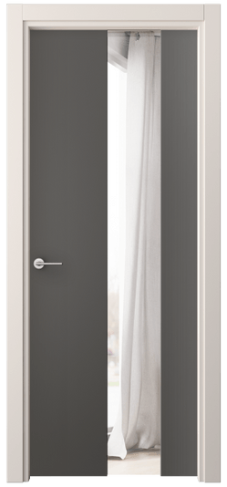 Дверь межкомнатная 4226 ПЭГФ ДВ ЗЕР. Цвет ПЭТ графитовый. Материал ПЭТ. Коллекция Фридом. Картинка.