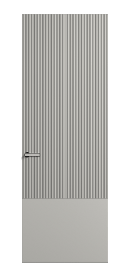 Дверь межкомнатная АКУ 8203 МСР Матовый серый. Цвет Матовый серый. Материал Гладкая эмаль. Коллекция Velvet. Картинка.