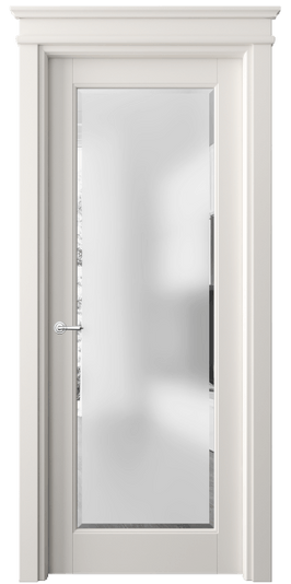 Дверь межкомнатная 6300 БПБЛ САТ-Ф. Цвет Бук пудровый белый. Материал Массив бука эмаль. Коллекция Toscana Elegante. Картинка.