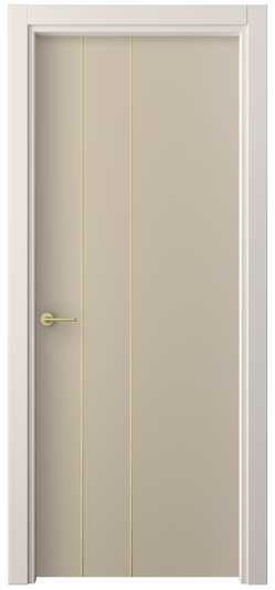 Дверь межкомнатная 4203 ПЭСК. Цвет ПЭТ серо-коричневый . Материал ПЭТ. Коллекция Freedom. Картинка.