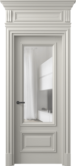 Дверь межкомнатная 7306 БТСР MORU. Цвет Бук тёплый серый. Материал Массив бука эмаль. Коллекция Antique. Картинка.