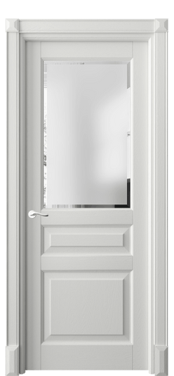 Дверь межкомнатная 0710 ДССР САТ-Ф. Цвет Дуб светло-серый. Материал Массив дуба эмаль. Коллекция Lignum. Картинка.