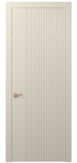 Дверь межкомнатная 8643 МБСР. Цвет Матовый бежево-серый. Материал Гладкая эмаль. Коллекция Alba. Картинка.