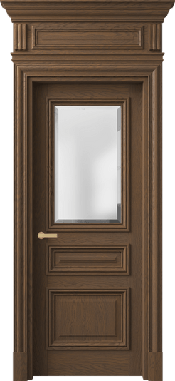 Дверь межкомнатная 7304 ДТМ.М САТ-Ф. Цвет Дуб туманный матовый. Материал Массив дуба матовый. Коллекция Антик. Картинка.