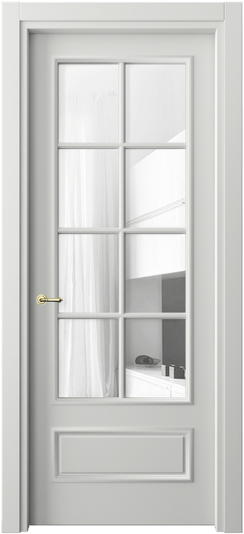 Межкомнатная дверь 8112 МССР ПРОЗ. Цвет Матовый светло-серый. Материал Гладкая эмаль. Коллекция Paris. Фото. Дверь межкомнатная 8112 МССР ПРОЗ. Цвет Матовый светло-серый. Материал Гладкая эмаль. Коллекция Paris. Картинка.