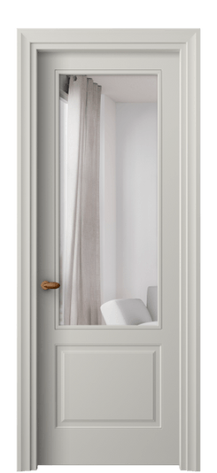 Дверь межкомнатная 8552 МТСР ЗЕР. Цвет Матовый тёплый серый. Материал Гладкая эмаль. Коллекция Эссе. Картинка.
