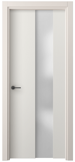 Дверь межкомнатная 4226 ПЭБЛ САТ. Цвет ПЭТ белоснежный. Материал ПЭТ. Коллекция Freedom. Картинка.