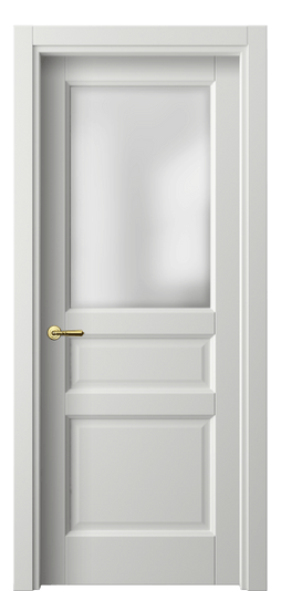 Дверь межкомнатная 1432 МССР САТ. Цвет Матовый светло-серый. Материал Гладкая эмаль. Коллекция Galant. Картинка.