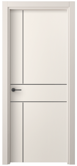 Дверь межкомнатная 4209 ПЭКБ. Цвет ПЭТ кремово-белый. Материал ПЭТ. Коллекция Freedom. Картинка.