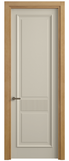 Дверь межкомнатная 6717 ББСР. Цвет Бук бежево-серый. Материал Массив бука эмаль. Коллекция Charm. Картинка.