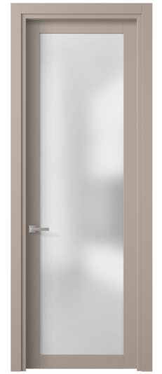 Дверь межкомнатная 2102 ПЭСК САТ. Цвет ПЭТ серо-коричневый . Материал ПЭТ. Коллекция Planum. Картинка.