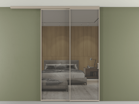 Алюминевая перегородка АЛПР 040.01_АБСК_Stopsol Grey_new. Цвет Алюминий бисквитный. Материал Алюминий в эмали. Коллекция Перегородка Formato вдоль стены на потолок 2 створки с синхронным механизмом. Фото. Алюминевая перегородка АЛПР 040.01_АБСК_Stopsol Grey_new. Цвет Алюминий бисквитный. Материал Алюминий в эмали. Коллекция Перегородка Formato вдоль стены на потолок 2 створки с синхронным механизмом. Картинка.