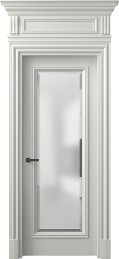 Дверь межкомнатная 7300 МСР САТ-Ф. Цвет Матовый серый. Материал Гладкая эмаль. Коллекция Антик. Картинка.