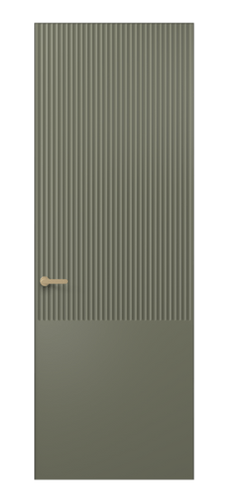 Дверь межкомнатная 8646 МОТ . Цвет Матовый оливковый тёмный. Материал Гладкая эмаль. Коллекция Alba. Картинка.
