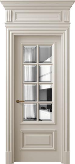 Дверь межкомнатная 7316 МСБЖ ДВ ЗЕР Ф. Цвет Матовый светло-бежевый. Материал Гладкая эмаль. Коллекция Антик. Картинка.