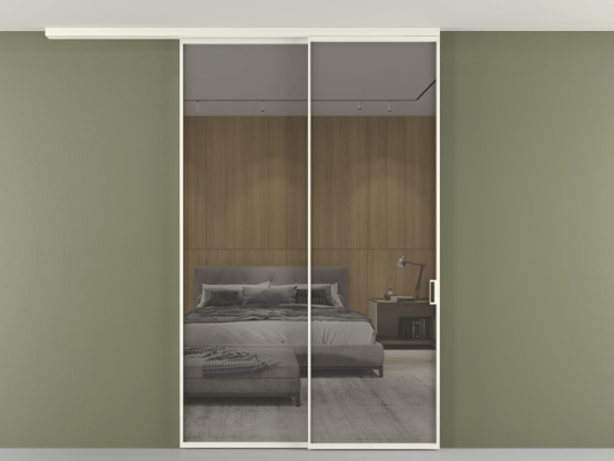 Алюминевая перегородка АЛПР 040.01_АЖМ_Stopsol Grey_new. Цвет Алюминий жемчужный. Материал Алюминий в эмали. Коллекция Перегородка Formato вдоль стены на потолок 2 створки с синхронным механизмом. Фото. Алюминевая перегородка АЛПР 040.01_АЖМ_Stopsol Grey_new. Цвет Алюминий жемчужный. Материал Алюминий в эмали. Коллекция Перегородка Formato вдоль стены на потолок 2 створки с синхронным механизмом. Картинка.