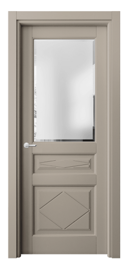 Межкомнатная дверь 6344 МБСК САТ Ф. Цвет Матовый бисквитный. Материал Гладкая эмаль. Коллекция Тоскана Ромбо. Фото. Дверь межкомнатная 6344 МБСК САТ Ф. Цвет Матовый бисквитный. Материал Гладкая эмаль. Коллекция Тоскана Ромбо. Картинка.