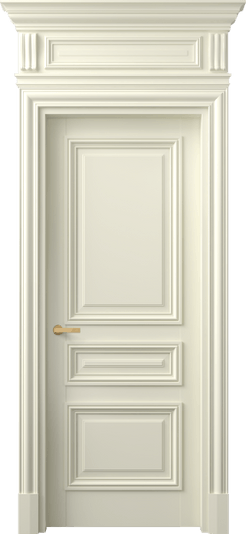 Дверь межкомнатная 7305 ММБ. Цвет Матовый молочно-белый. Материал Гладкая эмаль. Коллекция Антик. Картинка.