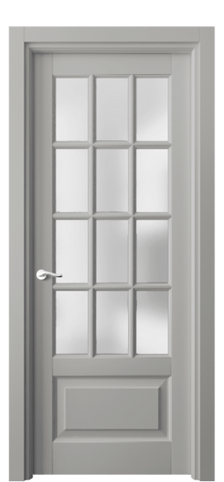 Дверь межкомнатная 0728 МНСР САТ. Цвет Матовый нейтральный серый. Материал Гладкая эмаль. Коллекция Лигнум. Картинка.
