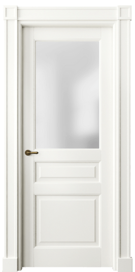 Дверь межкомнатная 6304 МЖМ САТ. Цвет Матовый жемчужный. Материал Гладкая эмаль. Коллекция Тоскана Плано. Картинка.