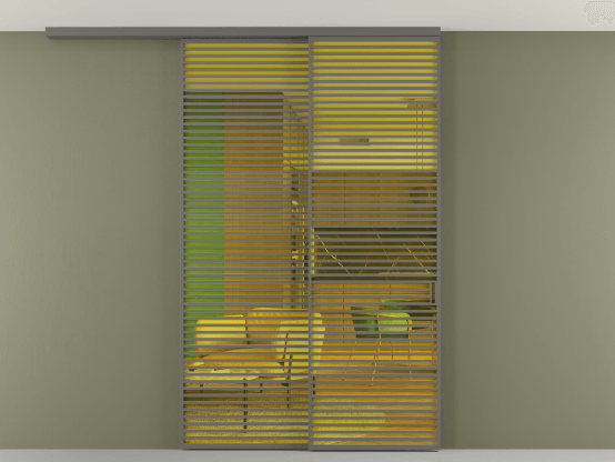 Алюминевая перегородка АЛПР 040.07_АКЛС_ПРОЗ ЖЕЛ_new. Цвет Алюминий классический серый. Материал Алюминий в эмали. Коллекция Перегородка Formato вдоль стены на потолок 2 створки с синхронным механизмом. Фото. Алюминевая перегородка АЛПР 040.07_АКЛС_ПРОЗ ЖЕЛ_new. Цвет Алюминий классический серый. Материал Алюминий в эмали. Коллекция Перегородка Formato вдоль стены на потолок 2 створки с синхронным механизмом. Картинка.