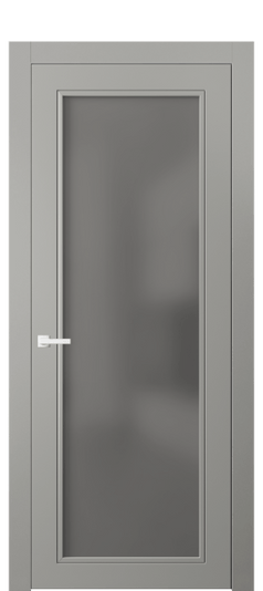 Дверь межкомнатная 8000 МНСР СЕР САТ. Цвет Матовый нейтральный серый. Материал Гладкая эмаль. Коллекция Neo Classic. Картинка.