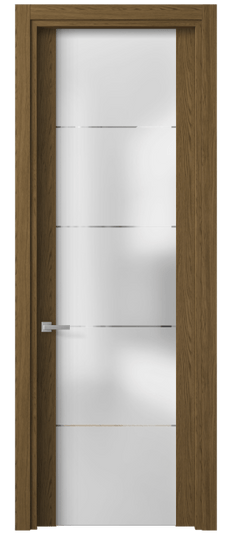 Дверь межкомнатная 4114 ТФД ГРА. Цвет Торфяной дуб. Материал Ламинатин. Коллекция Планум. Картинка.