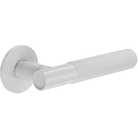 Ручки для дверей Ручка дверная Блэнд АГ. Цвет Белый. Коллекция Блэнд АГ. Картинка.