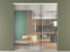 Перегородка Formato внутри проёма телескопик синхро 2