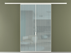 Перегородка Formato вдоль стены 2 створки