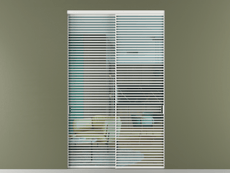 Перегородка Formato внутри проёма 2 створки